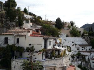 Barrio del Sacromonte en Granada