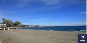 Día despejado en la playa de Málaga