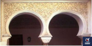 arcos de herradura como los de la casa andalusí de Córdoba