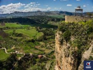 Route through the different viewpoints of Ronda