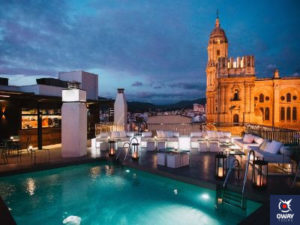 vistas sobre terraza Hotel Molina Lario (Málaga)