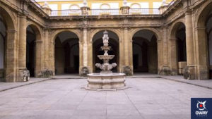 One of the 14 inner courtyards of the Real Fabrica de Tabacos of Seville