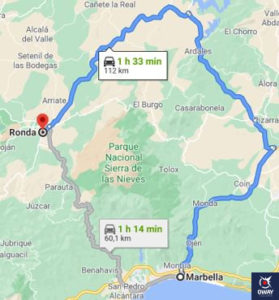 How to get from Marbella to Ronda?