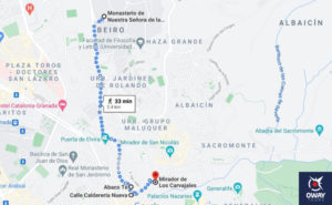 Itinerario del tercer día en Granada