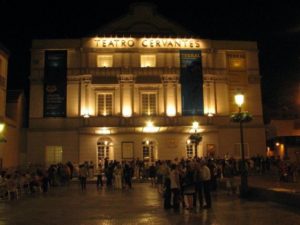 Teatro Cervantes en el barrio de La Merced de Málaga