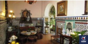 Uno de los salones de la casa Andalusí de Córdoba