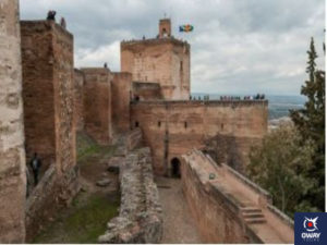 Walled part of the Alcazaba of Granada