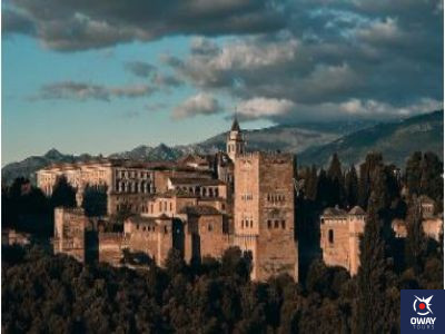 Panoramic view of the Alhambra in Granada