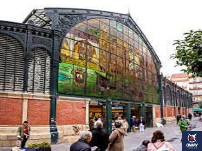 Vidriiera exterior del Mercado de Atarazanas de Málaga