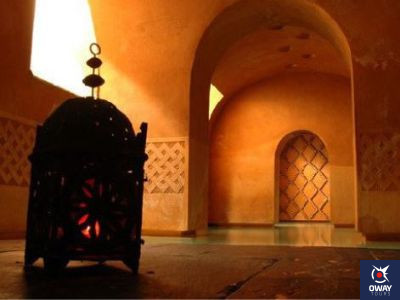 Interior de un baño árabe en Granada