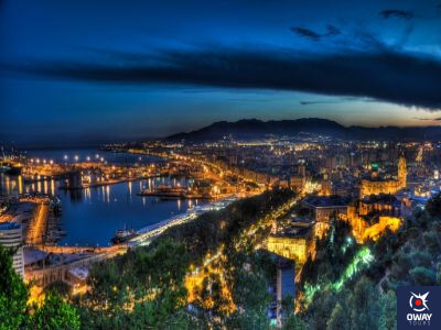 Málaga en la noche