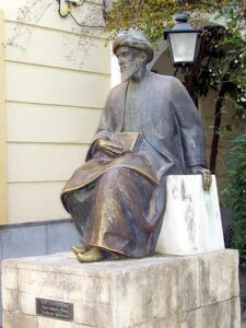 Statue of Maimonides in Córdoba's Jewish Quarter